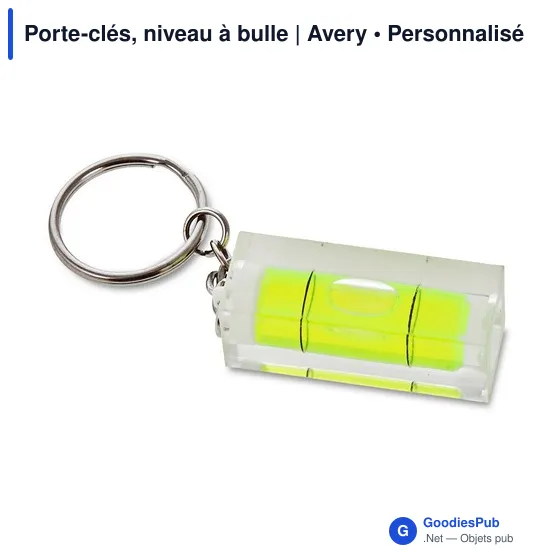 Porte-clés, niveau à bulle | Avery - Image 1