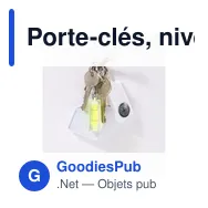 Porte-clés, niveau à bulle | Avery - Miniature 2