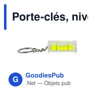 Porte-clés, niveau à bulle | Avery - Miniature 3
