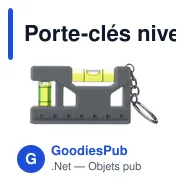 Porte-clés niveau à bulle personnalisable avec logo - Indira - Miniature 11