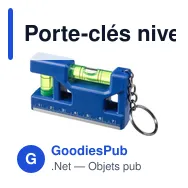 Porte-clés niveau à bulle personnalisable avec logo - Indira - Miniature 12