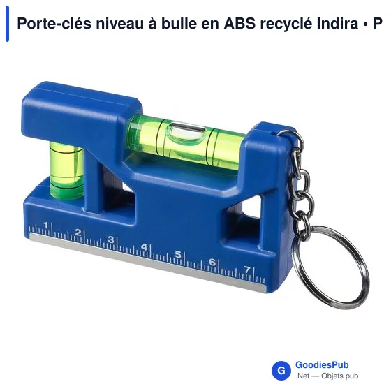 Porte-clés niveau à bulle personnalisable avec logo - Indira - Image 12
