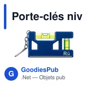 Porte-clés niveau à bulle personnalisable avec logo - Indira - Miniature 4