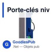 Porte-clés niveau à bulle personnalisable avec logo - Indira - Miniature 5