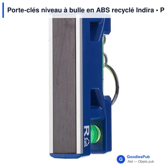 Porte-clés niveau à bulle personnalisable avec logo - Indira - Image 5