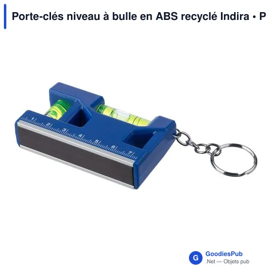 Porte-clés niveau à bulle personnalisable avec logo - Indira - Image 6