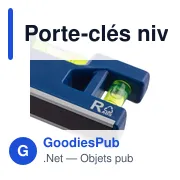Porte-clés niveau à bulle personnalisable avec logo - Indira - Miniature 7