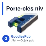 Porte-clés niveau à bulle personnalisable avec logo - Indira - Miniature 8