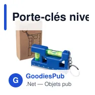 Porte-clés niveau à bulle personnalisable avec logo - Indira - Miniature 9