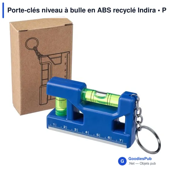 Porte-clés niveau à bulle personnalisable avec logo - Indira - Image 9