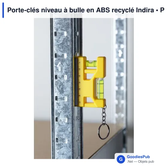 Porte-clés niveau à bulle personnalisable avec logo - Indira - Image 10