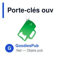 Porte-clés ouvre-bouteille personnalisable en aluminium recyclé - Bermanavec logo - Miniature 7