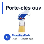 Porte-clés ouvre-bouteille personnalisable en aluminium recyclé - Bermanavec logo - Miniature 9