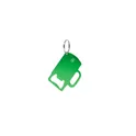 Variante vert - Porte-clés ouvre-bouteille personnalisable en aluminium recyclé - Bermanavec logo