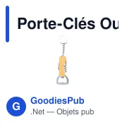 Porte-Clés Ouvre Bouteille Jilar - Miniature 2