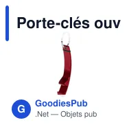 Porte-clés ouvre-bouteille personnalisable avec logo - Milter - Miniature 1