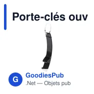 Porte-clés ouvre-bouteille personnalisable avec logo - Milter - Miniature 2