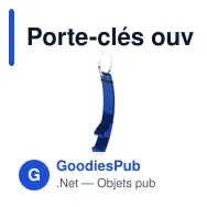 Porte-clés ouvre-bouteille personnalisable avec logo - Milter - Miniature 4