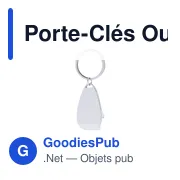 Porte-clés ouvre-bouteille personnalisable avec logo - Myren - Miniature 1