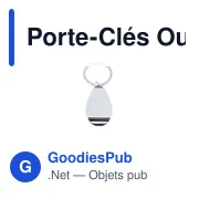 Porte-clés ouvre-bouteille personnalisable avec logo - Myren - Miniature 2