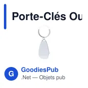Porte-clés ouvre-bouteille personnalisable avec logo - Myren - Miniature 3