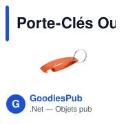 Porte-Clés Ouvre Bouteille Personnalisable avec Logo - Niken - Miniature 1