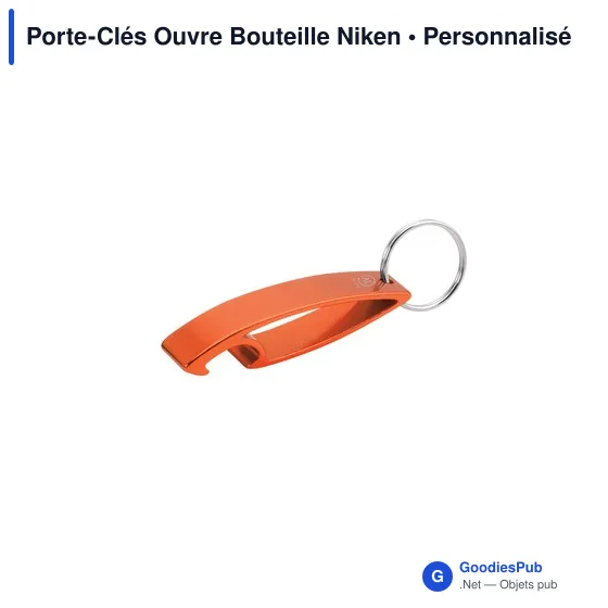Porte-Clés Ouvre Bouteille Personnalisable avec Logo - Niken - Image 1