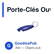 Porte-Clés Ouvre Bouteille Personnalisable avec Logo - Niken - Miniature 12