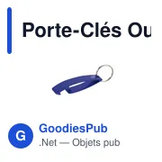 Porte-Clés Ouvre Bouteille Personnalisable avec Logo - Niken - Miniature 3
