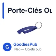 Porte-Clés Ouvre Bouteille Personnalisable avec Logo - Niken - Miniature 5