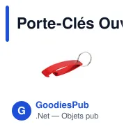 Porte-Clés Ouvre Bouteille Personnalisable avec Logo - Niken - Miniature 10