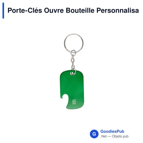 Porte-Clés Ouvre Bouteille Personnalisable avec Logo - Sawad