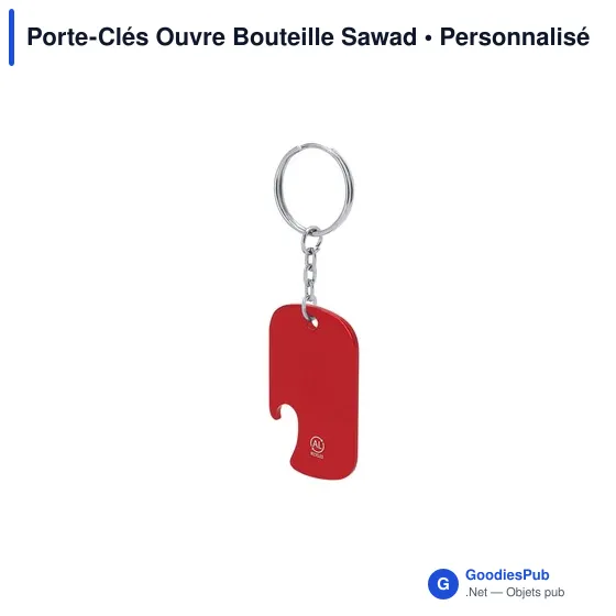 Porte-Clés Ouvre Bouteille Personnalisable avec Logo - Sawad - Image 3
