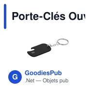 Porte-Clés Ouvre Bouteille Personnalisable avec Logo - Sawad - Miniature 8