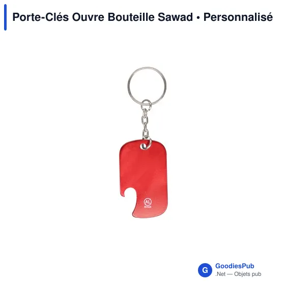 Porte-Clés Ouvre Bouteille Personnalisable avec Logo - Sawad - Image 10
