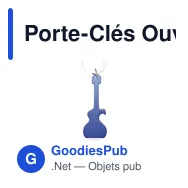 Porte-Clés Ouvre Bouteille Personnalisable avec Logo - Singe - Miniature 1