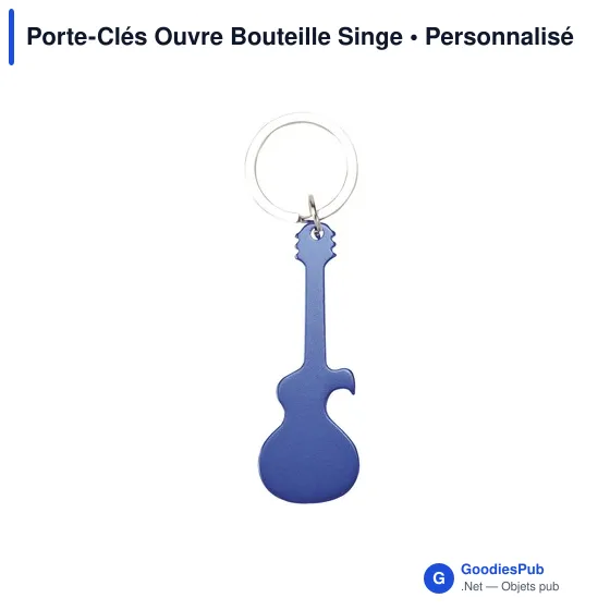 Porte-Clés Ouvre Bouteille Personnalisable avec Logo - Singe - Image 1