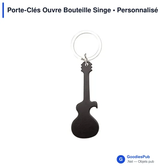 Porte-Clés Ouvre Bouteille Personnalisable avec Logo - Singe - Image 11