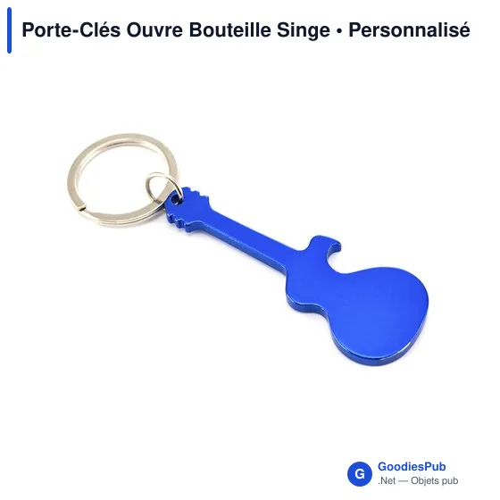 Porte-Clés Ouvre Bouteille Personnalisable avec Logo - Singe - Image 3