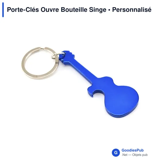 Porte-Clés Ouvre Bouteille Personnalisable avec Logo - Singe - Image 4