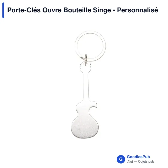 Porte-Clés Ouvre Bouteille Personnalisable avec Logo - Singe - Image 6