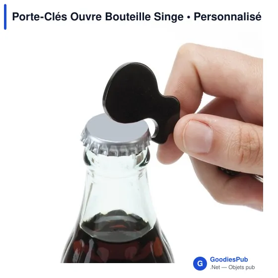 Porte-Clés Ouvre Bouteille Personnalisable avec Logo - Singe - Image 10