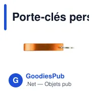 Porte-clés personnalisable avec décapsuleur Cleo pour logo - Miniature 3