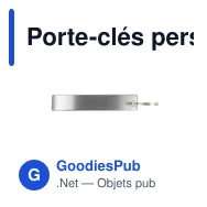 Porte-clés personnalisable avec décapsuleur Cleo pour logo - Miniature 5