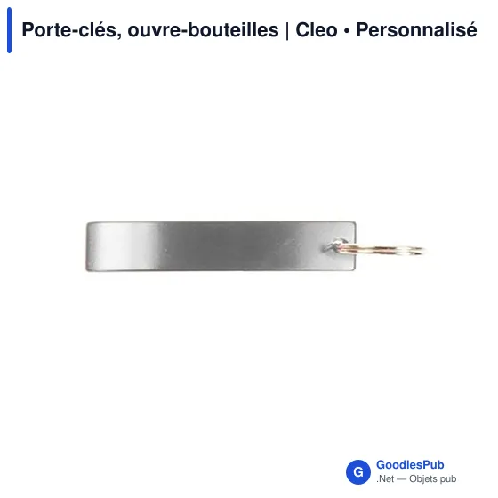 Porte-clés personnalisable avec décapsuleur Cleo pour logo - Image 5