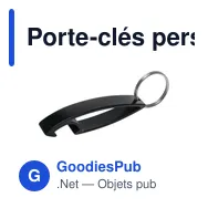 Porte-clés personnalisable avec décapsuleur Cleo pour logo - Miniature 6