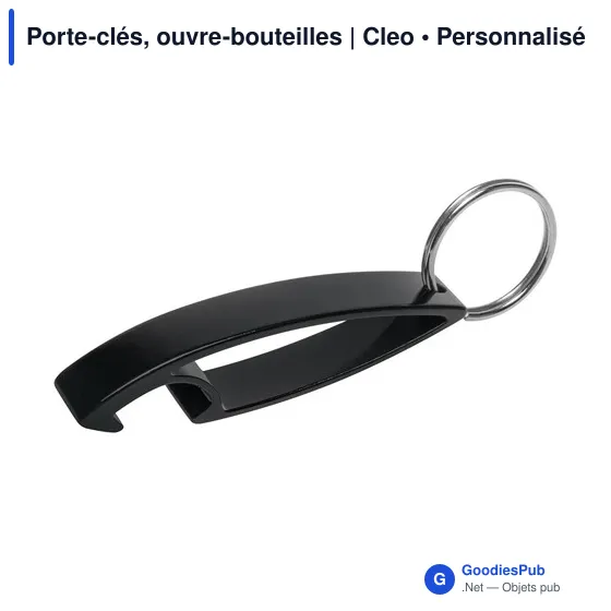 Porte-clés personnalisable avec décapsuleur Cleo pour logo - Image 6