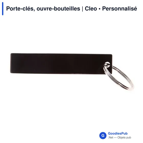 Porte-clés personnalisable avec décapsuleur Cleo pour logo - Image 7