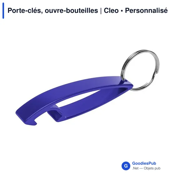 Porte-clés personnalisable avec décapsuleur Cleo pour logo - Image 8