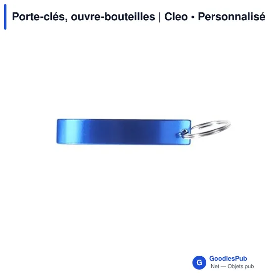 Porte-clés personnalisable avec décapsuleur Cleo pour logo - Image 9